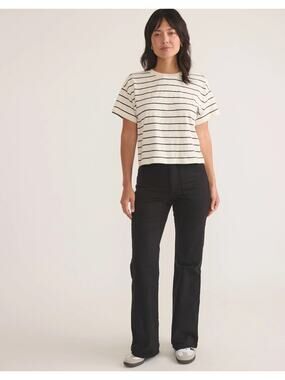 Marine Layer Faded Black Bridget Flare Bootcut Pants Style 16304 Size 12 NWOT